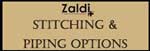 zaldi stitching piping options