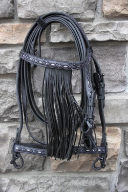 21019128 Spanish Repujada Bridle